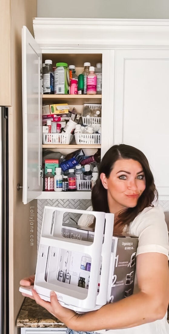 Medicine Cabinet Organization - Lolly Jane