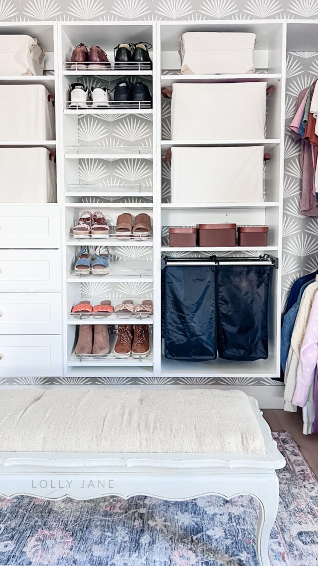 Primary Bedroom Modular Closet Design - Lolly Jane