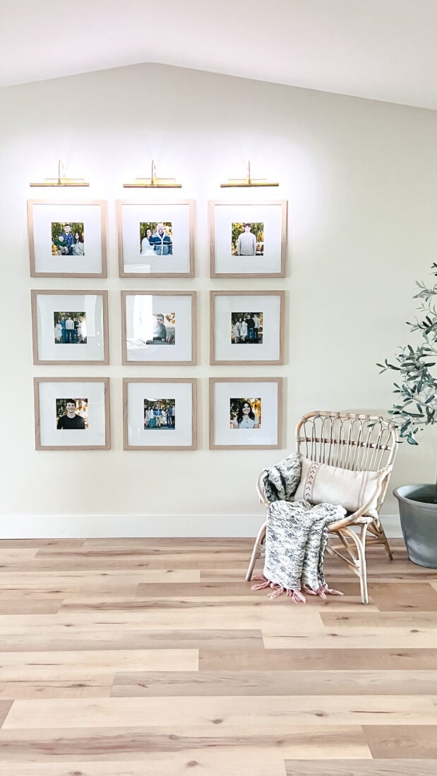 How to measure and hang a grid gallery wall! Dining room art with