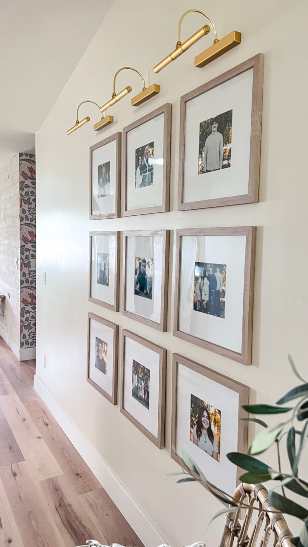 How to measure and hang a grid gallery wall! Dining room art with  affordable custom frames & hardware / Create / Enjoy