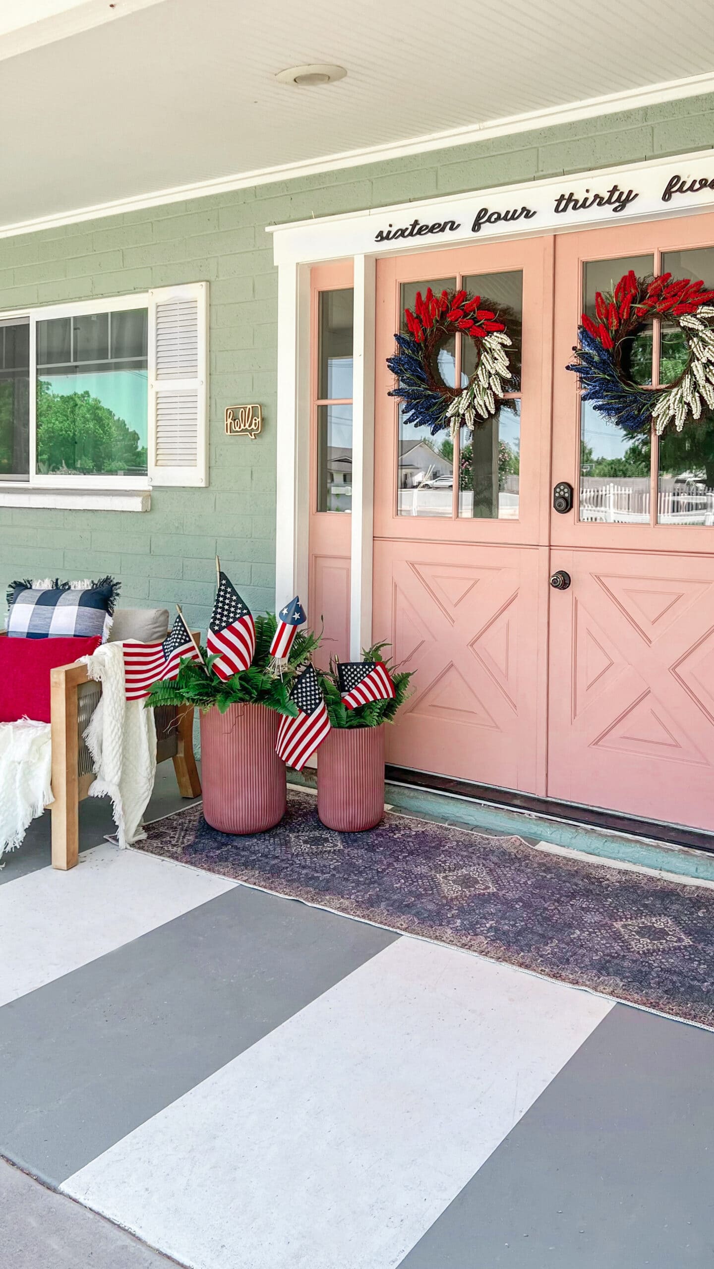 Patriotic Porch Decor - Lolly Jane