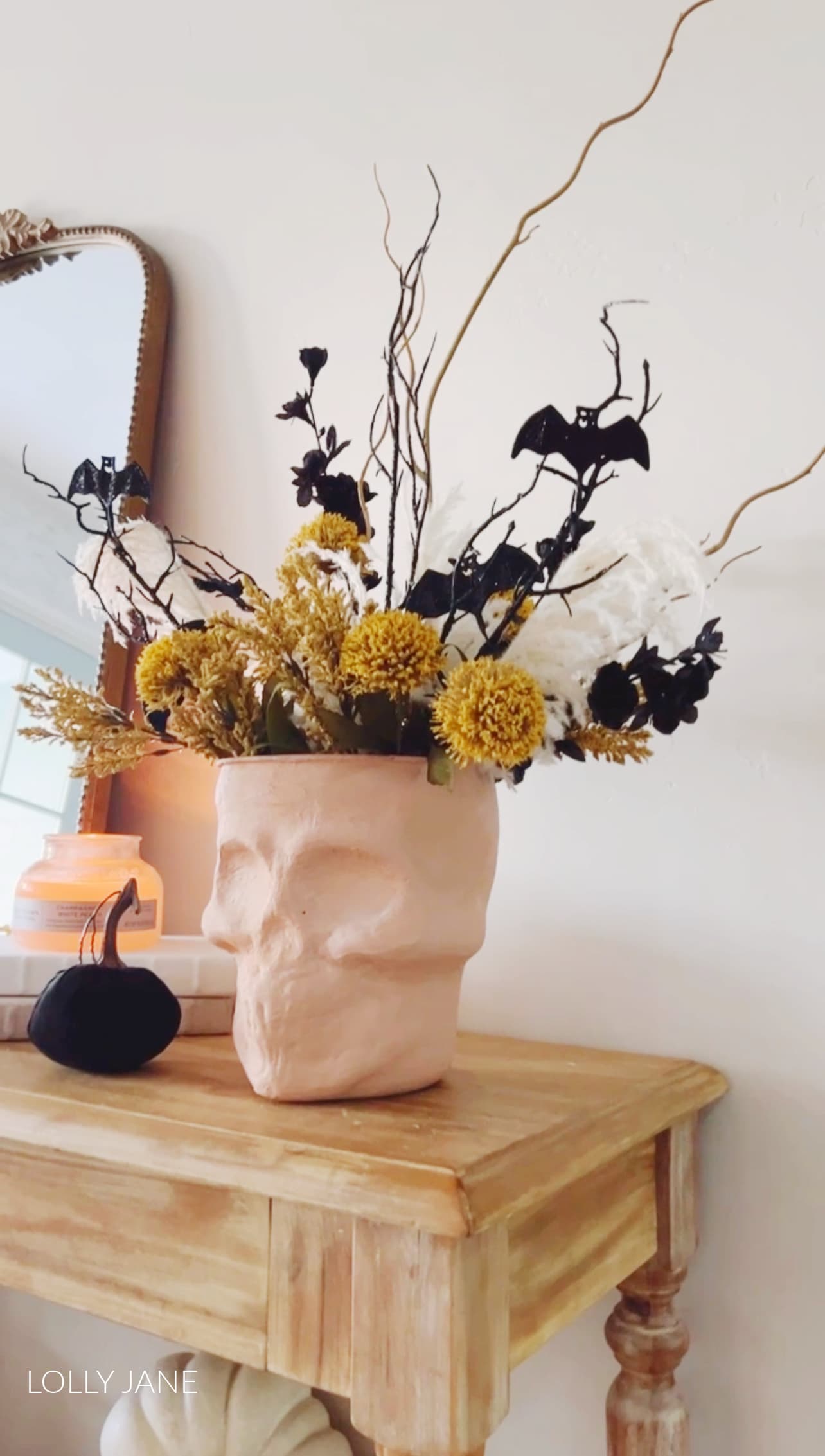 Diy Terra Cotta Skull Vase Lolly Jane