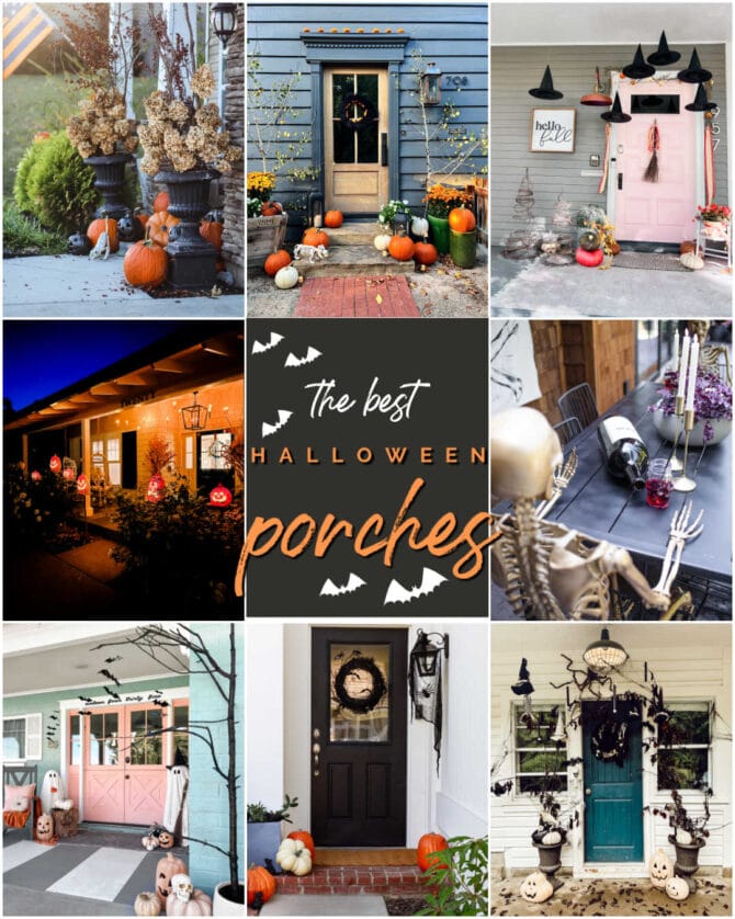 The best Halloween porches, lots of easy and pretty ideas!