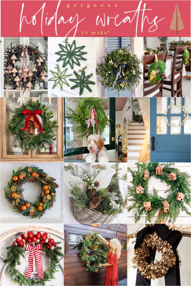 14 Festive Wreaths to make that won't break your holiday budget! 